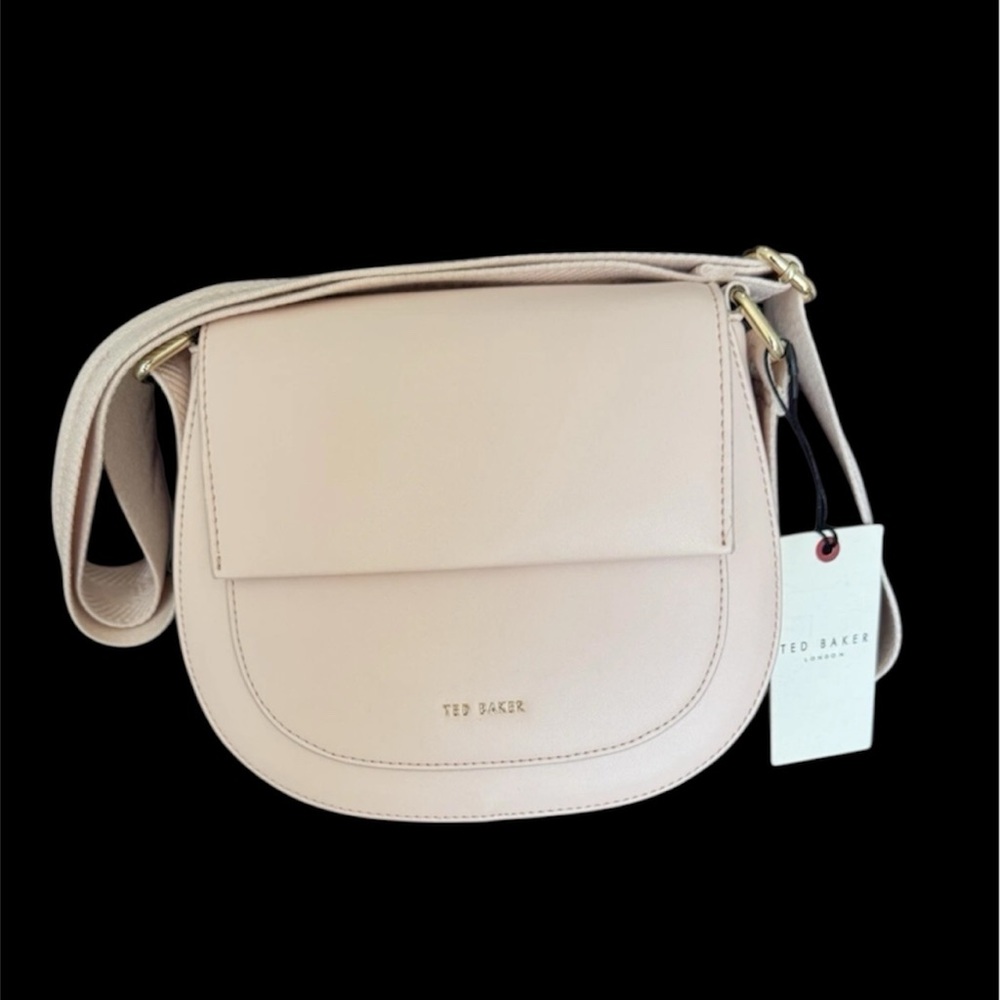 TED BAKER Baby Pink Webbing Darcell Satchel Cross-Body.